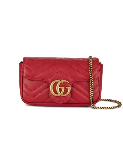 gucci super mini marmont red